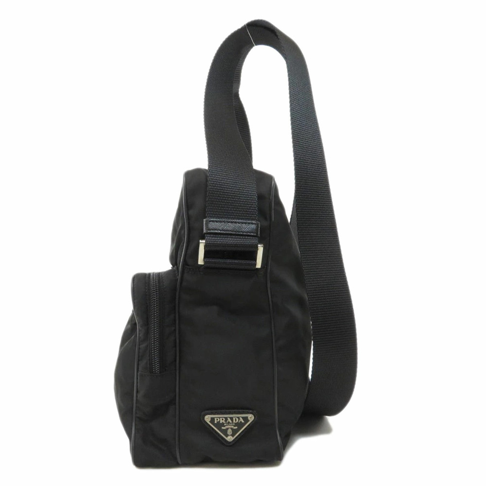 Prada logo plate Black Shoulder Crossbody bag - Picture 2 of 11
